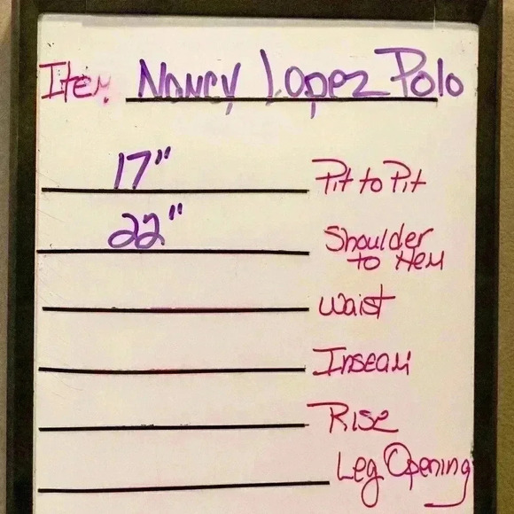 Lopez/Nancy Lopez Size S DeLux Dri pink geometric embossed short sleeve polo - Picture 16 of 16